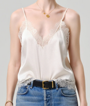 Load image into Gallery viewer, Lace Trimmed Cami in Cream