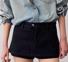 Load image into Gallery viewer, Gallivanting Suede Skort in Black