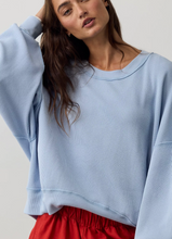 Load image into Gallery viewer, Skyline Tee in Blue Snowflake