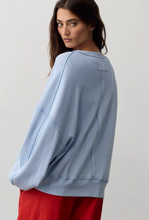 Load image into Gallery viewer, Skyline Tee in Blue Snowflake
