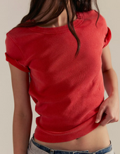Load image into Gallery viewer, Atlas Crew Tee in Fiery Red