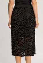 Load image into Gallery viewer, Mia Skirt in Black Flocked Dot