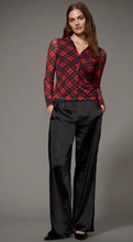 Load image into Gallery viewer, Polished Satin Track Pant in Black