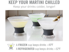Load image into Gallery viewer, Freeze Insulated Martini Cooling Cups
