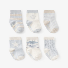 Load image into Gallery viewer, Classic Blue Non Slip Baby Socks in Blue