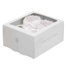 Load image into Gallery viewer, White Crochet Booties