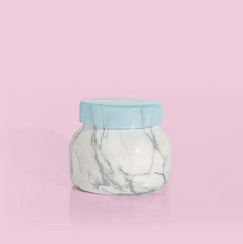 Load image into Gallery viewer, Blue Jean 8oz Modern Marble Candle