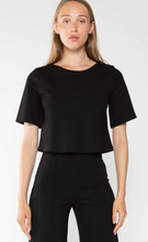 Load image into Gallery viewer, Ponte Knit Short Sleeve Top