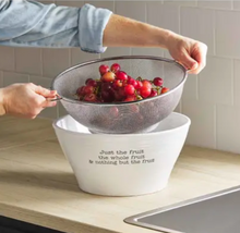 Load image into Gallery viewer, Fruit Bowl with Strainer