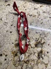 Load image into Gallery viewer, Football on Scarf Necklace
