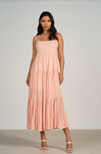 Load image into Gallery viewer, Coral Stripe Maxi Dress

