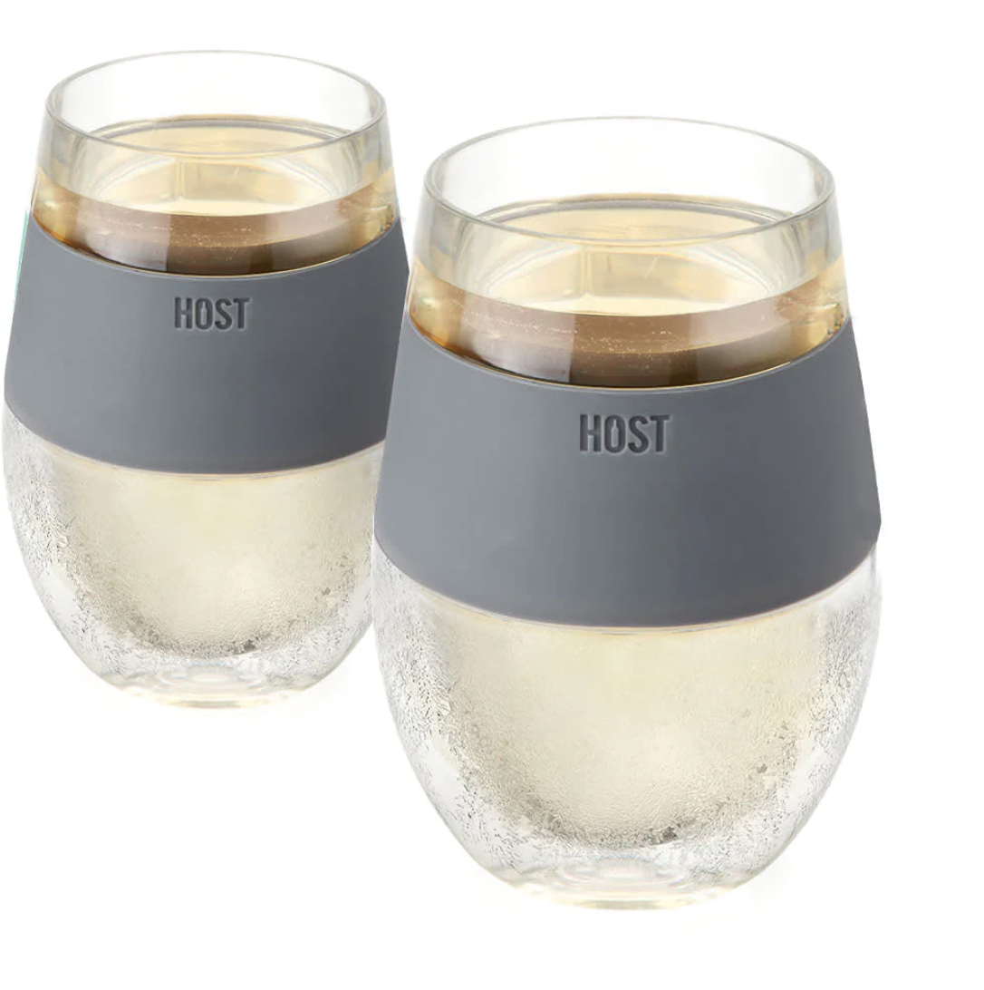 Host Wine Freeze Stemmed Cooling Cups (Set of 4) in Tinted