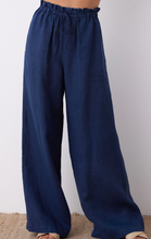Load image into Gallery viewer, Linen Wide Leg Pant in Summer Night
