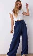 Load image into Gallery viewer, Linen Wide Leg Pant in Summer Night
