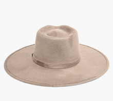 Load image into Gallery viewer, Light Moka Fedora Wide Brim
