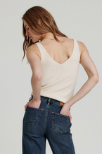 Load image into Gallery viewer, Noa V-Neck Sweater Tank in Birch
