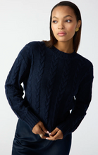 Load image into Gallery viewer, The Cable Sweater in Navy
