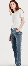 Load image into Gallery viewer, Blaire High Rise Ankle Slim Straight Corduroy Jeans in Dusty Blue
