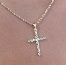 Load image into Gallery viewer, Vintage French Cross Necklace
