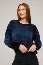 Load image into Gallery viewer, Slouchy Sweater Midnight Ombre

