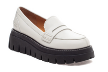 Load image into Gallery viewer, Tyler White Leather Loafers
