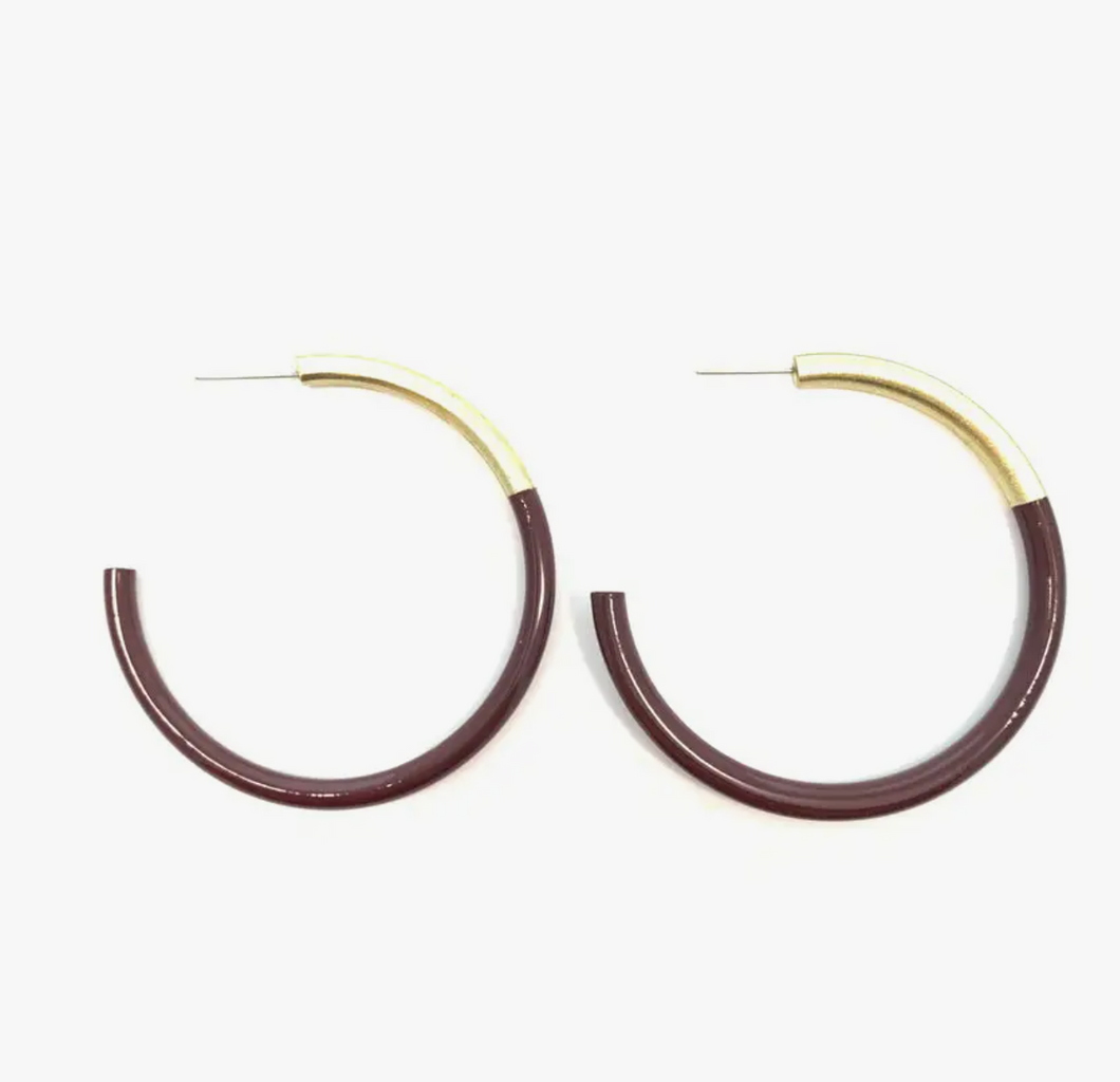Gold And Maroon Hoops