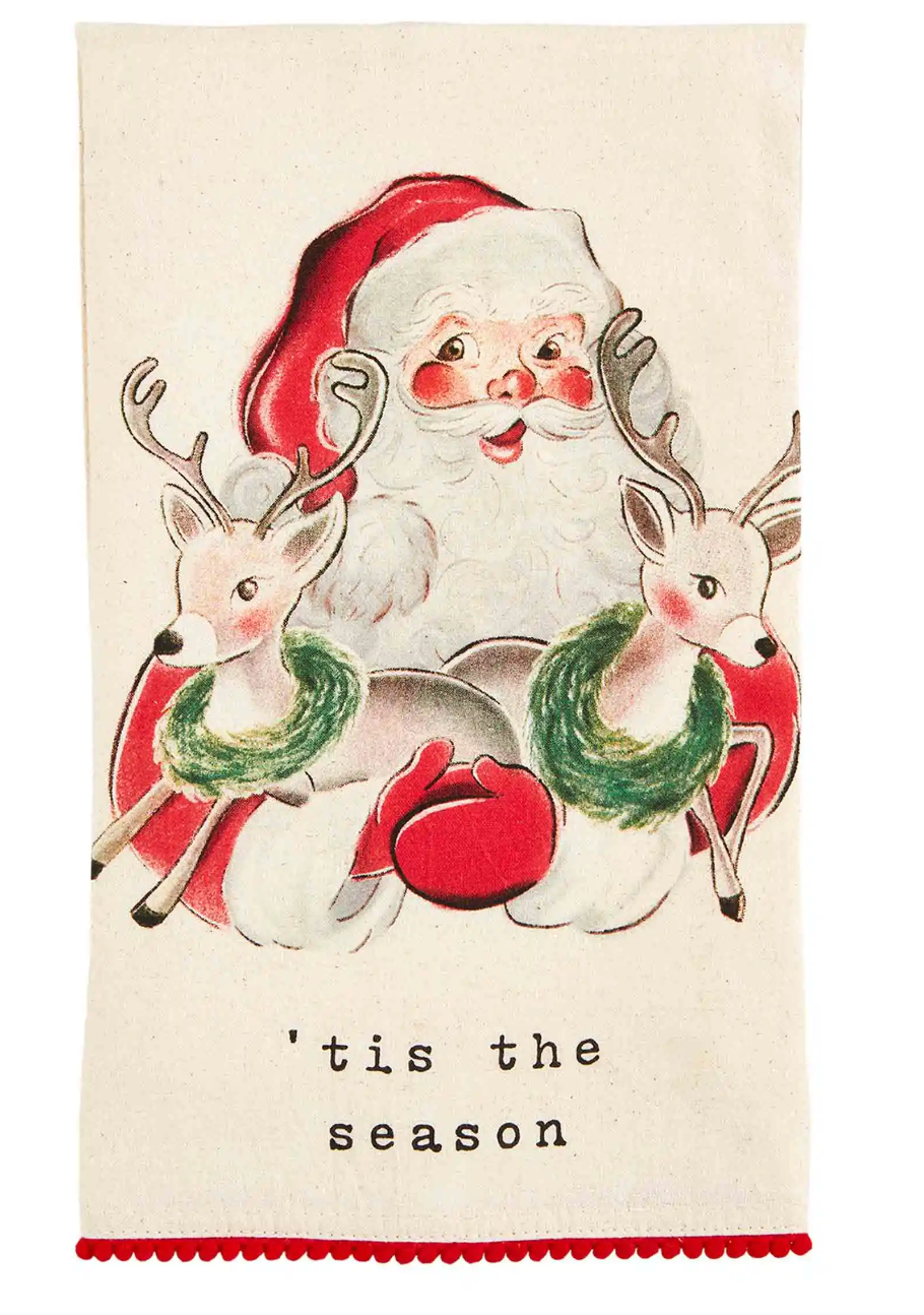 Santa & Reindeer Towel