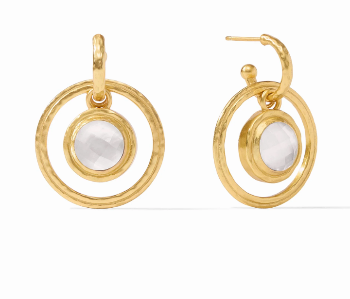 Astor 6-in-1 Charm Earrings in Clear Crystal