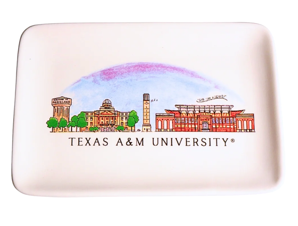 Texas A&M Skyline Ceramic Tray