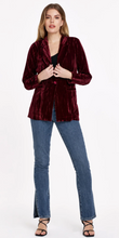 Load image into Gallery viewer, Wylie Blazer Jacket in Red Plum

