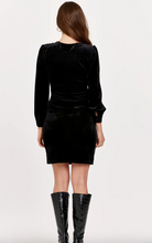 Load image into Gallery viewer, Dahlia Dress in Black Velvet
