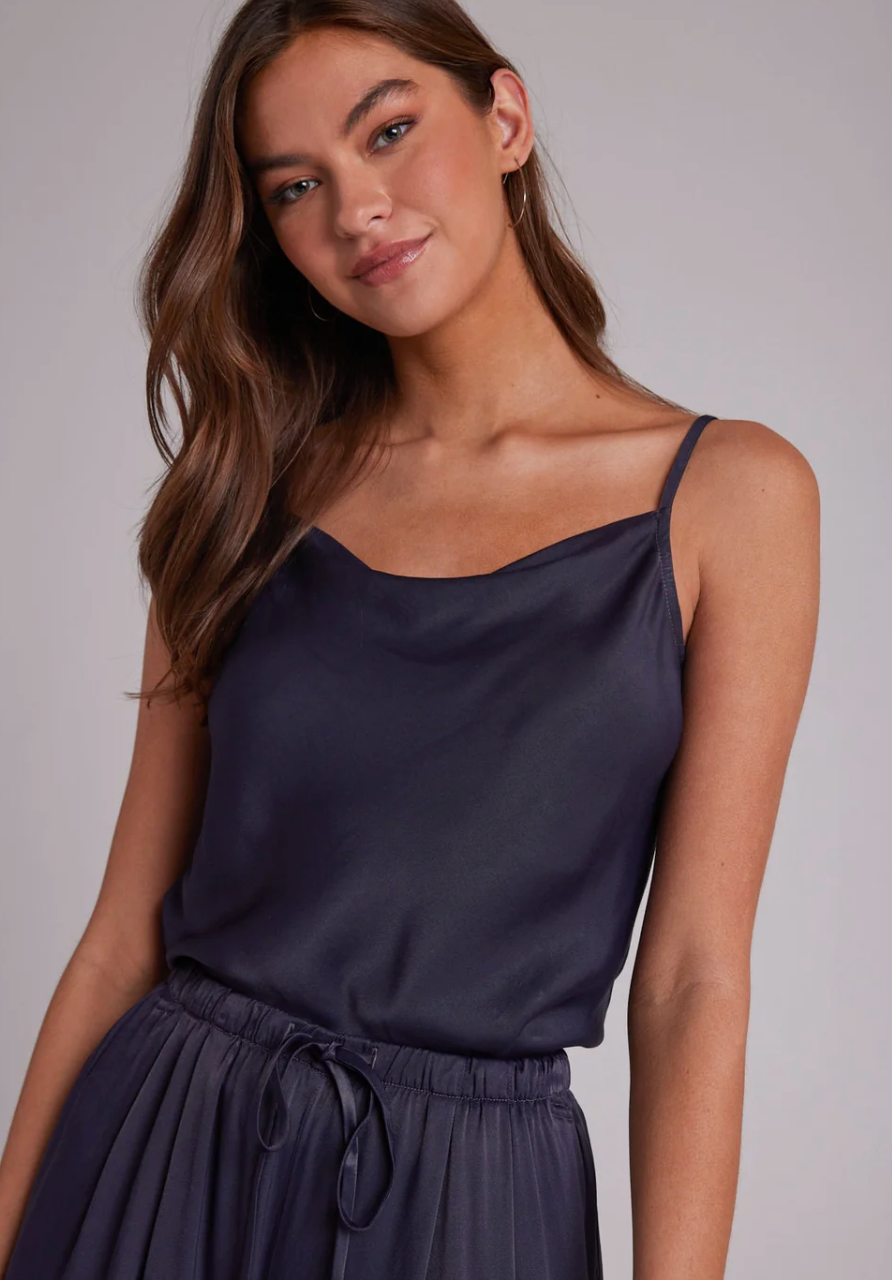 Cowl Neck Camisole in Grey