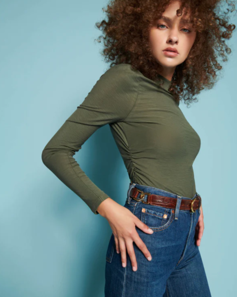 Rita Mock Neck Top