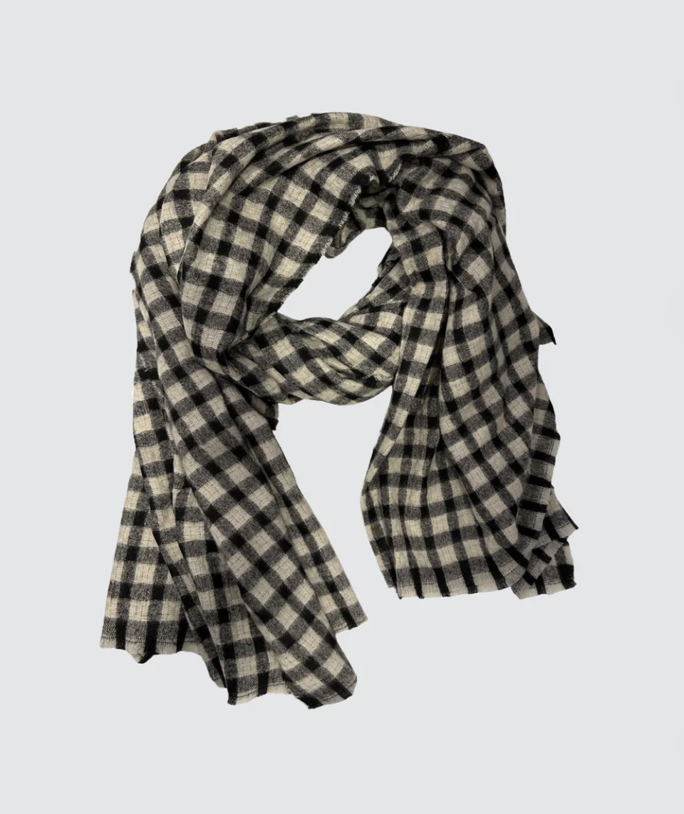 Bi Color Check Scarf