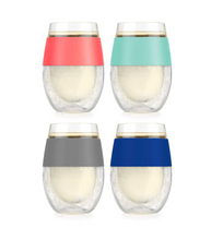 Load image into Gallery viewer, Wine Freeze Cooling Cup Set of 4 Multicolor Set
