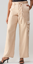 Load image into Gallery viewer, All Tied Up High Rise Cargo Pant Moonlight Beige
