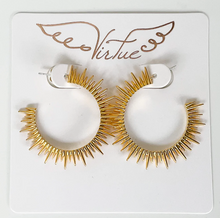 Load image into Gallery viewer, Starburst Hoops
