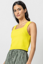 Load image into Gallery viewer, Sweater Tank in Lemon Lime
