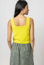 Load image into Gallery viewer, Sweater Tank in Lemon Lime
