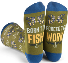 Load image into Gallery viewer, Born To Fish Socks
