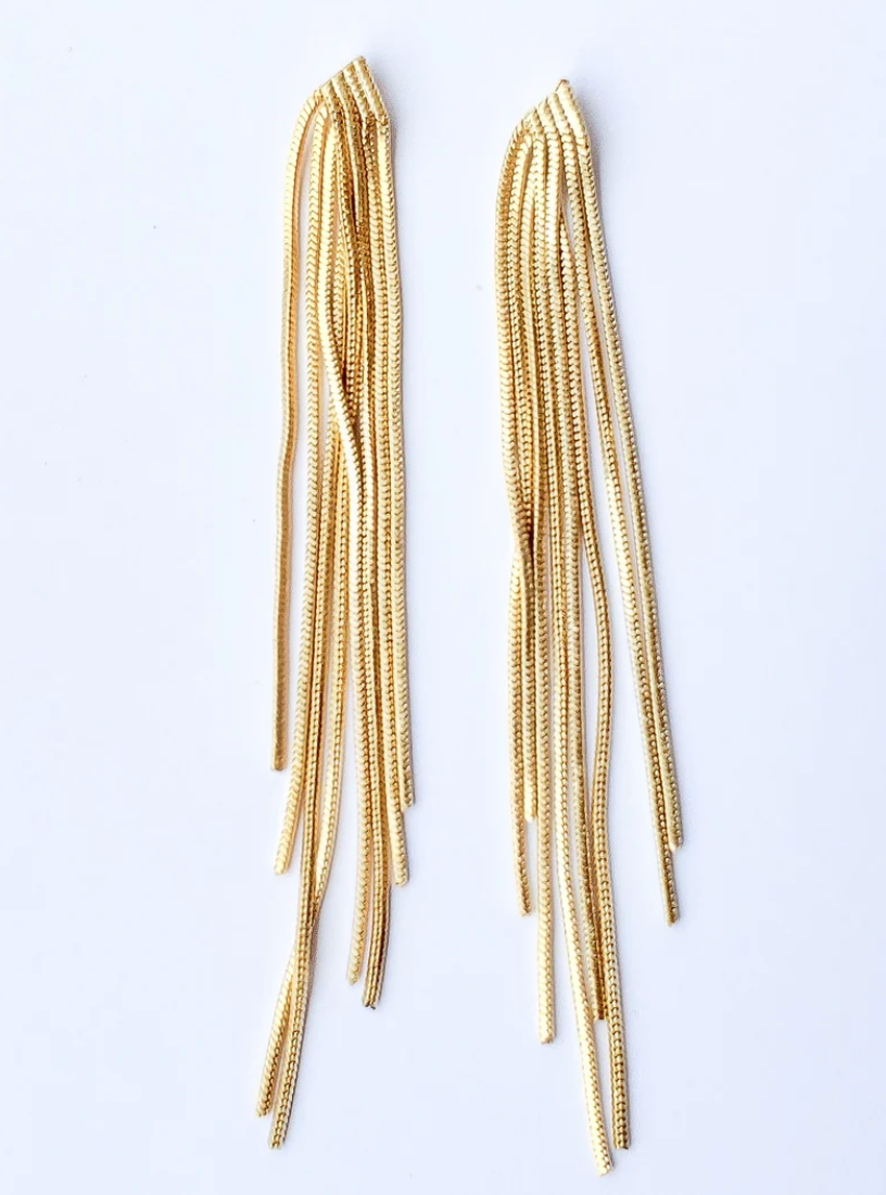 Metal Fringe Earring