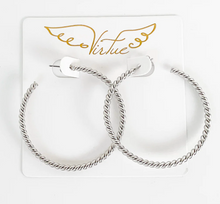 Load image into Gallery viewer, Large Twisted Rope Hoops
