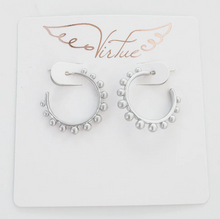 Load image into Gallery viewer, Studded Hoops
