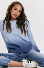 Load image into Gallery viewer, Sydney Ombre Wash Sweater Eternal Blue
