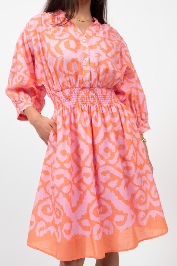 Ikat Blousen Dress