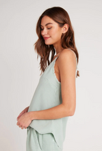 Load image into Gallery viewer, Frayed Cami in Oasis Green
