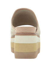 Load image into Gallery viewer, Flocci Wedge Sandal in Beige
