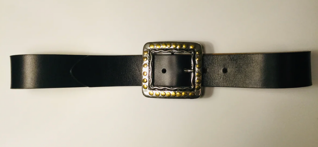 Silver & Gold Hammered Belt