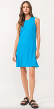 Load image into Gallery viewer, Justine Ribbed Dress in Horizon Blue
