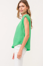 Load image into Gallery viewer, Yanis Sleeveless Top in Green Flare
